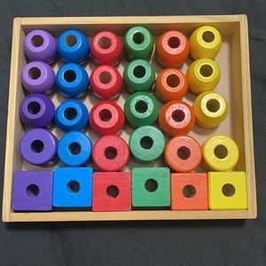 Lot of Melissa & Doug wooden toys/puzzles